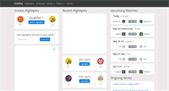 Desktop Screenshot of cricfire.com